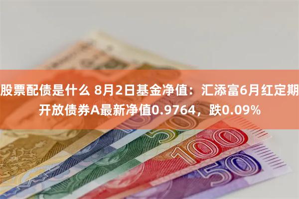 股票配债是什么 8月2日基金净值：汇添富6月红定期开放债券A最新净值0.9764，跌0.09%