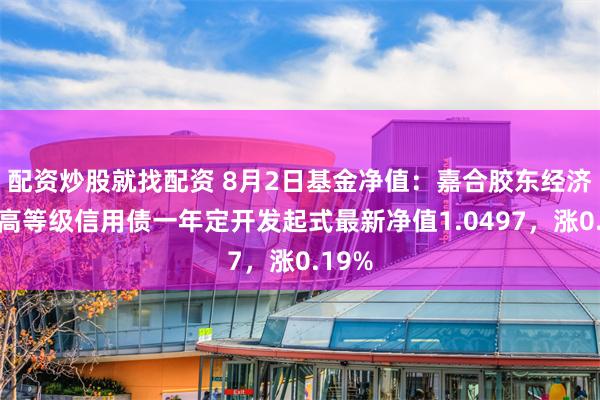 配资炒股就找配资 8月2日基金净值：嘉合胶东经济圈中高等级信用债一年定开发起式最新净值1.0497，涨0.19%