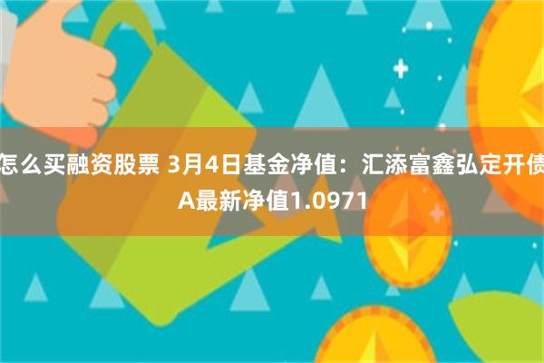 怎么买融资股票 3月4日基金净值：汇添富鑫弘定开债A最新净值1.0971